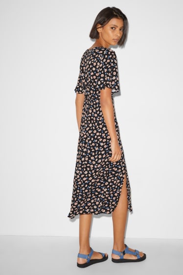 Clockhouse femme - CLOCKHOUSE - robe - à fleurs - noir