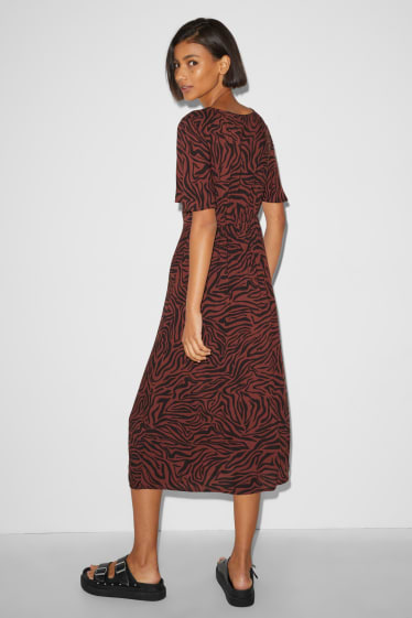 Clockhouse femme - CLOCKHOUSE - robe - à motif - marron