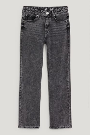 Kids Girls - Straight jeans - denim-gray