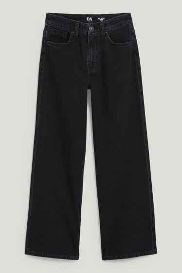 Nena - Wide leg jeans - texà gris fosc