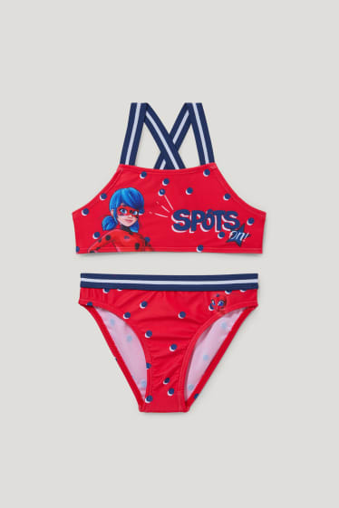 Toddler Girls - Miraculous - bikini - LYCRA® XTRA LIFE™ - 2 pezzi - rosso scuro