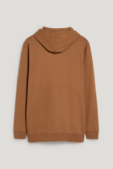 Hommes grandes tailles - Sweat à capuche - marron