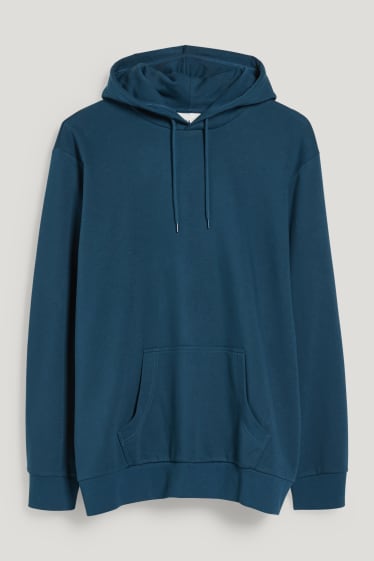 Hommes grandes tailles - Sweat à capuche - bleu pétrole