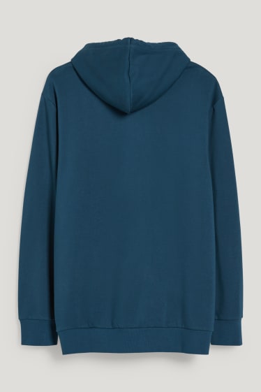 Hommes grandes tailles - Sweat à capuche - bleu pétrole