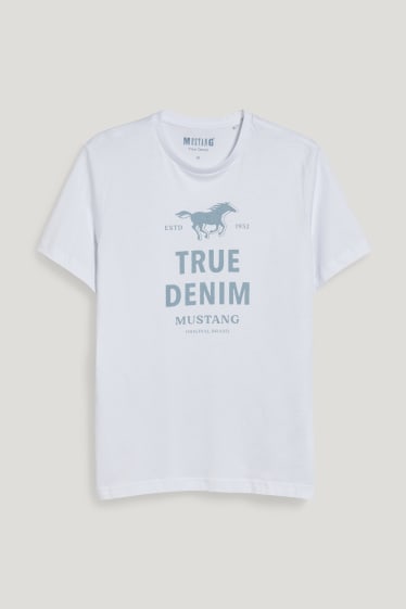 Uomo - MUSTANG - t-shirt - bianco