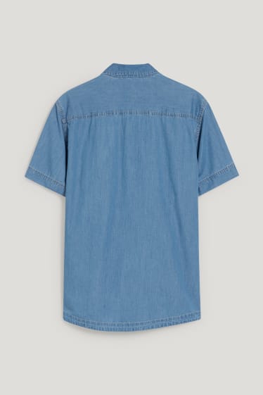 Hombre - MUSTANG - camisa vaquera - slim fit - kent - vaqueros - azul claro