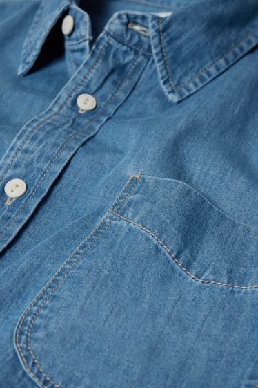 Hombre - MUSTANG - camisa vaquera - slim fit - kent - vaqueros - azul claro