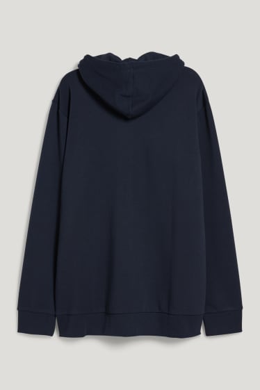 Heren XL - Sweatvest met capuchon - donkerblauw