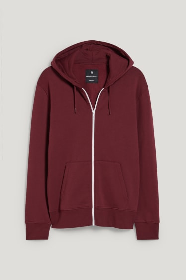 Clockhouse homme - CLOCKHOUSE - sweat à capuche - rouge foncé