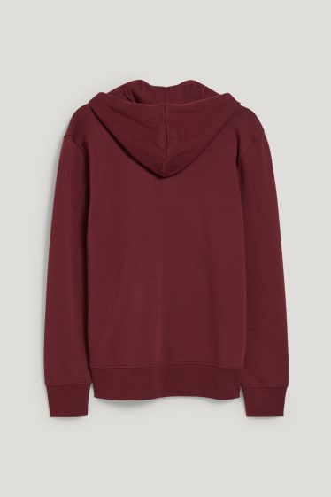 Clockhouse homme - CLOCKHOUSE - sweat à capuche - rouge foncé