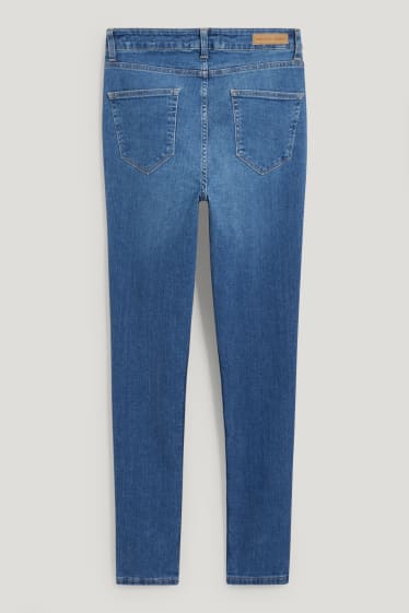 Dames - Made in EU - skinny jeans - high waist - biokatoen - jeansblauw