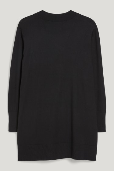 Femei - Cardigan tricotat - negru