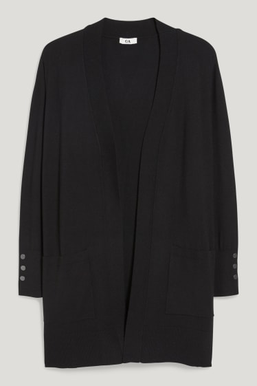 Femei - Cardigan tricotat - negru