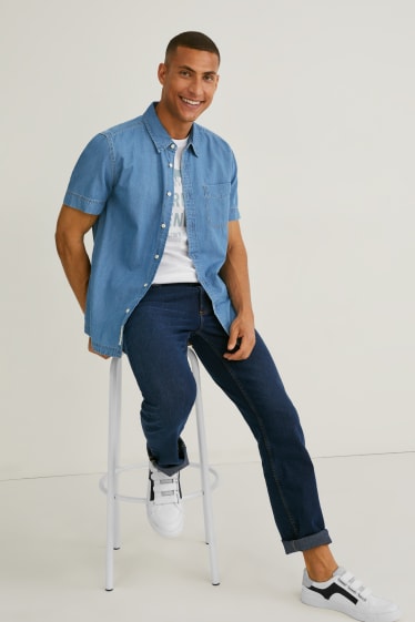 Hombre - MUSTANG - camisa vaquera - slim fit - kent - vaqueros - azul claro