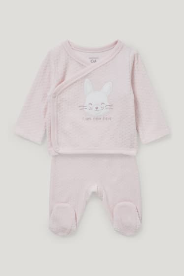 Bébé filles - Ensemble pour nouveau-né - 2 pièces - rose