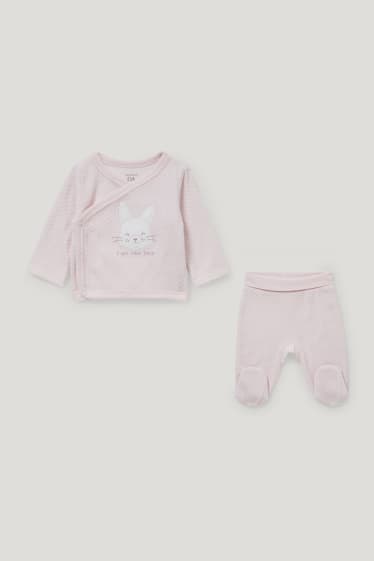 Bébé filles - Ensemble pour nouveau-né - 2 pièces - rose