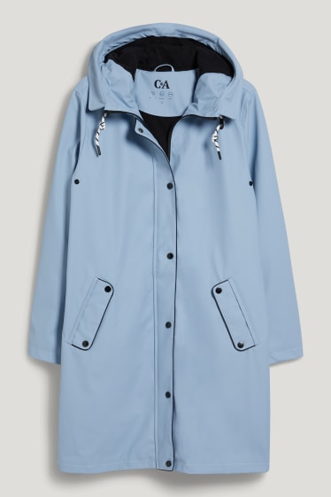 Femmes - Manteau de pluie - bleu clair