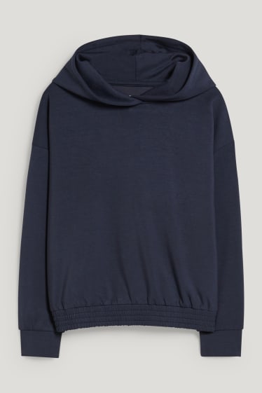 Niñas - Sudadera con capucha - azul oscuro