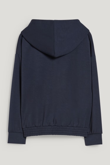 Niñas - Sudadera con capucha - azul oscuro
