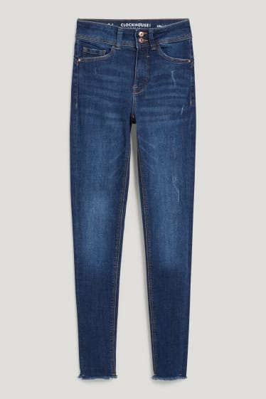 Clockhouse nena - CLOCKHOUSE - skinny jeans - mid waist - efecte push-up - texà blau