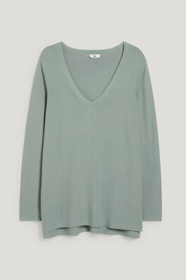 Dames - Trui - mintgroen