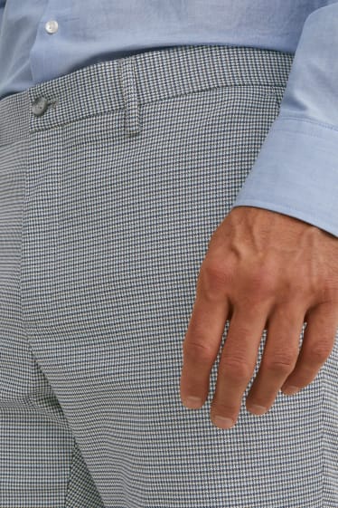 Bărbați - Pantaloni modulari - slim fit - stretch - LYCRA® - gri / albastru închis