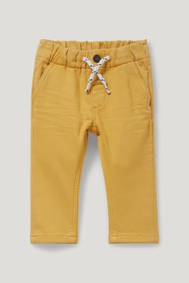 Miminka chlapci - Kalhoty pro miminka - žlutá