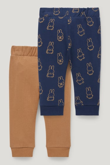 Bébé garçons - Lot de 2 - Miffy - pantalons de jogging pour bébé - bleu foncé