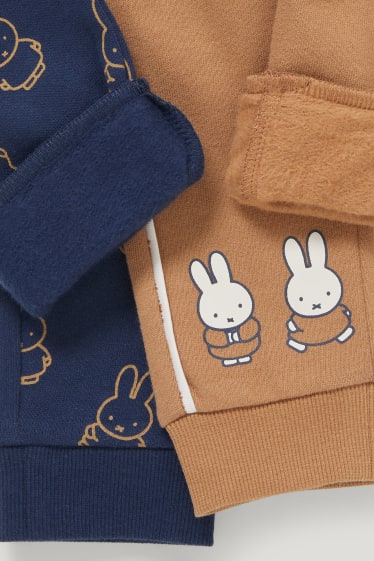 Bébé garçons - Lot de 2 - Miffy - pantalons de jogging pour bébé - bleu foncé