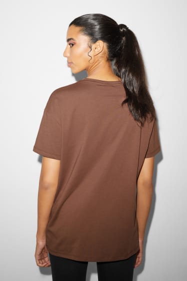 Clockhouse femme - CLOCKHOUSE - T-shirt - Peanuts - Cacao