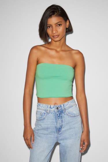 Clockhouse femme - CLOCKHOUSE - haut raccourci - vert clair