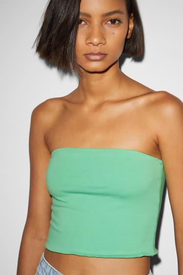 Clockhouse femme - CLOCKHOUSE - haut raccourci - vert clair
