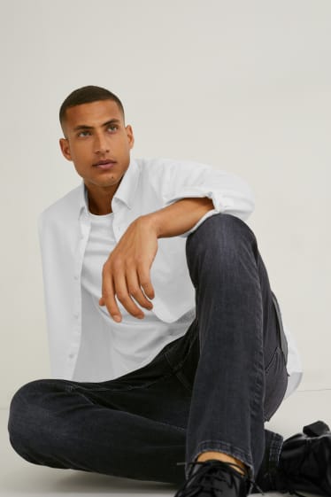 Heren - Made in EU - slim jeans - zwart