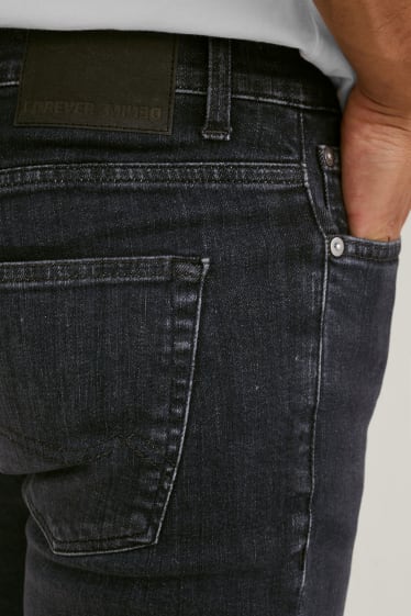 Hombre - Premium Denim by C&A - slim jeans - negro
