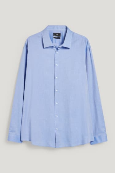 Uomo XL - Camicia business - regular fit - collo all'italiana - azzurro