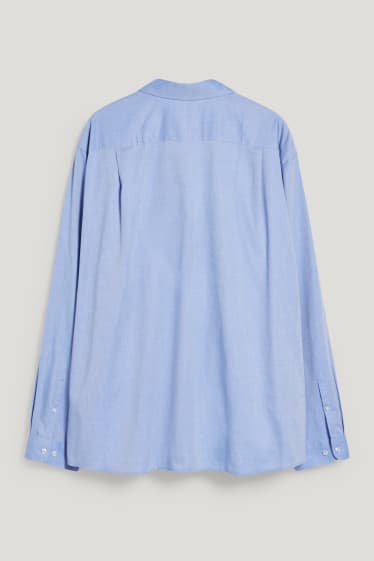 Uomo XL - Camicia business - regular fit - collo all'italiana - azzurro