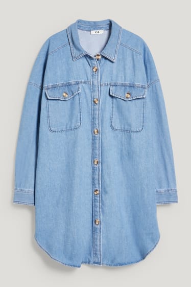 Femei - Bluză din denim - denim-albastru deschis