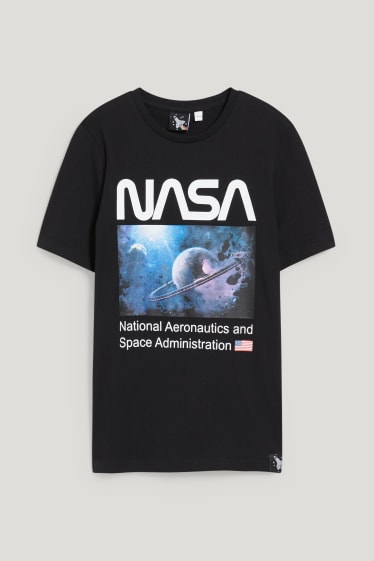 Reverskraag - NASA - T-shirt - zwart
