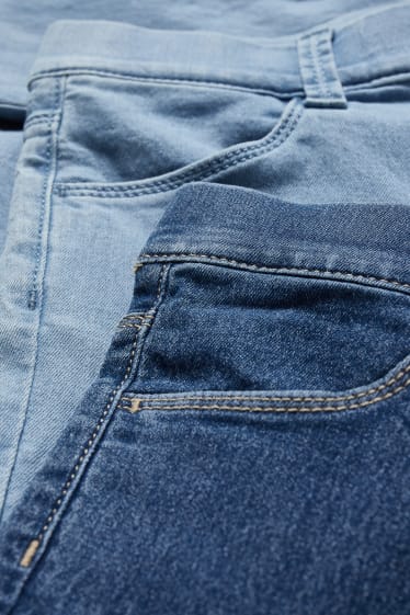 Kids Girls - Set van 2 - jegging jeans - jeansblauw