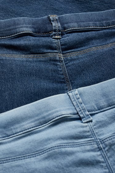 Kids Girls - Set van 2 - jegging jeans - jeansblauw
