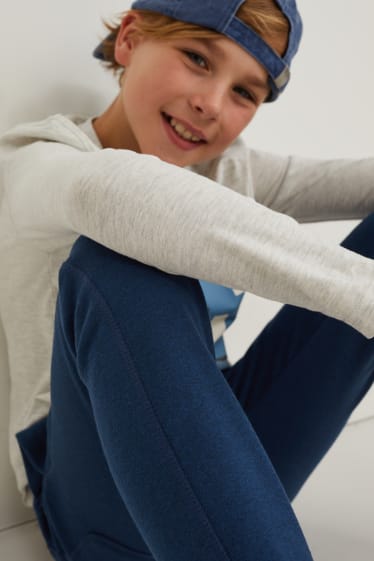 Băieți - Multipack 2 perechi - pantaloni de trening - albastru închis