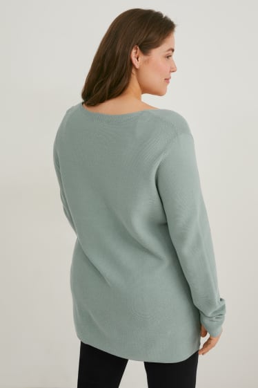 Dames - Trui - mintgroen