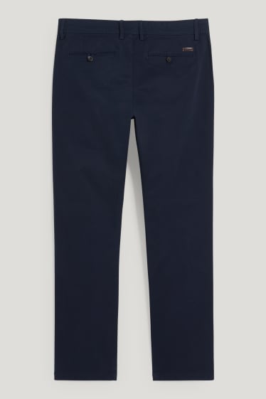 Pánské - Kalhoty chino - regular fit - LYCRA® - tmavomodrá