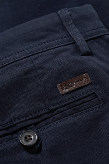 Pánské - Kalhoty chino - regular fit - LYCRA® - tmavomodrá