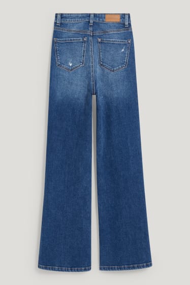 Clockhouse Girls - CLOCKHOUSE - flare jeans - wysoki stan - dżins-niebieski
