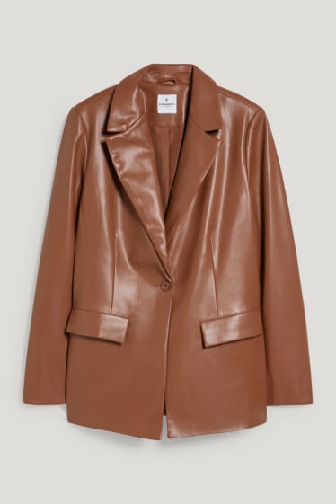 Clockhouse femme - CLOCKHOUSE - blazer - similicuir - marron