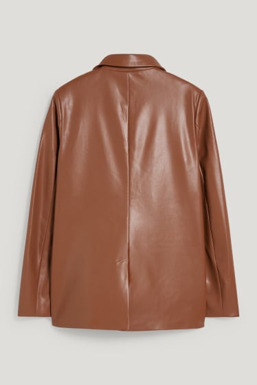 Clockhouse femme - CLOCKHOUSE - blazer - similicuir - marron