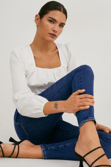 Damen - Premium Denim by C&A - Skinny Jeans - High Waist - jeans-blau