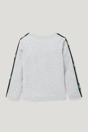 Toddler Boys - Minecraft - maglia a maniche lunghe - grigio chiaro melange