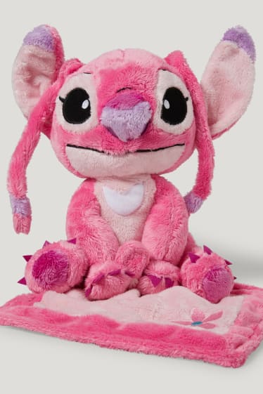 Filles - Lilo & Stitch - peluche - 19 x 26 x 15 cm - rose